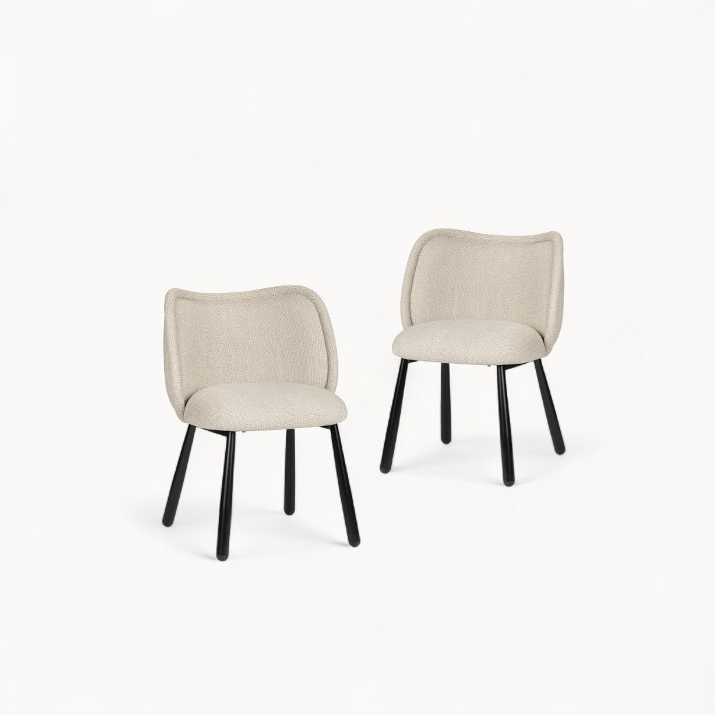 Gestoffeerde stoelen Vienna, 2 stuks