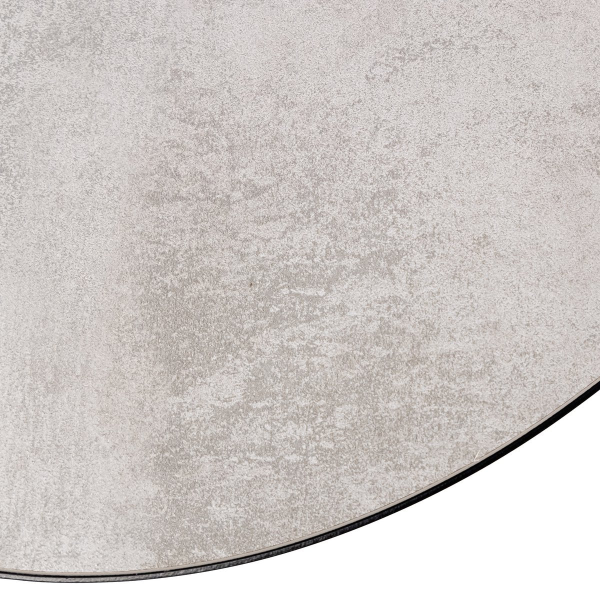 Ovale eettafel Mees - Zwart / Betonlook - 240 x 110 cm