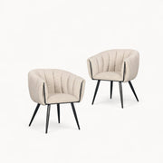 Gestoffeerde stoelen Cairo, 2 stuks