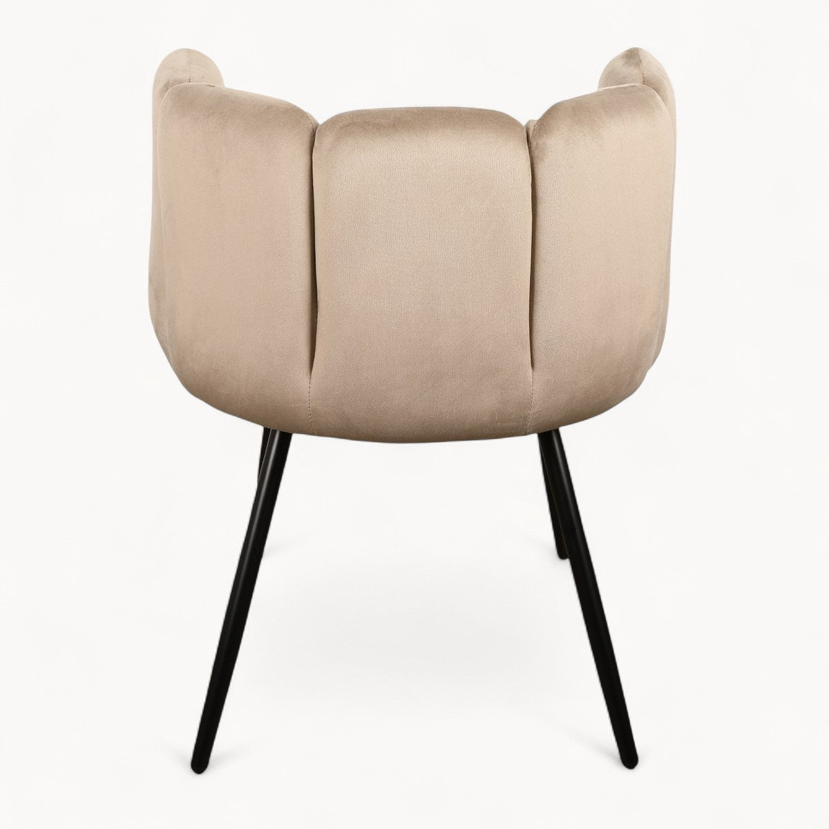 Chenille bekleedde stoelen Pearl, 2 stuks