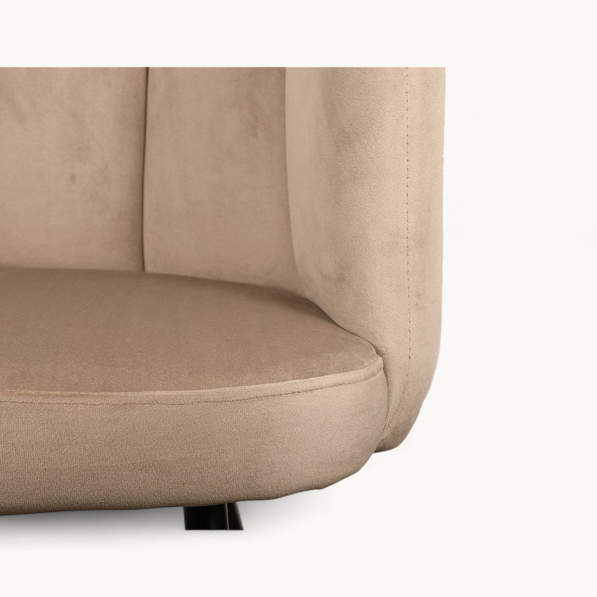 Chenille bekleedde stoelen Pearl, 2 stuks