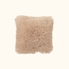 Sierkussen Hana met zachte textuur in een verfijnde beige tint