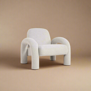 Fauteuil Phiel - Bouclé Naturel
