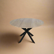 Eiken eettafel Ferris | Rond 130 cm | Naturel