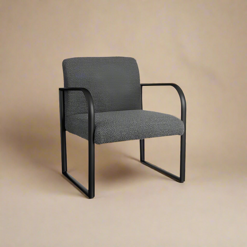 Symon Fauteuil - Donkergrijs / Bouclé