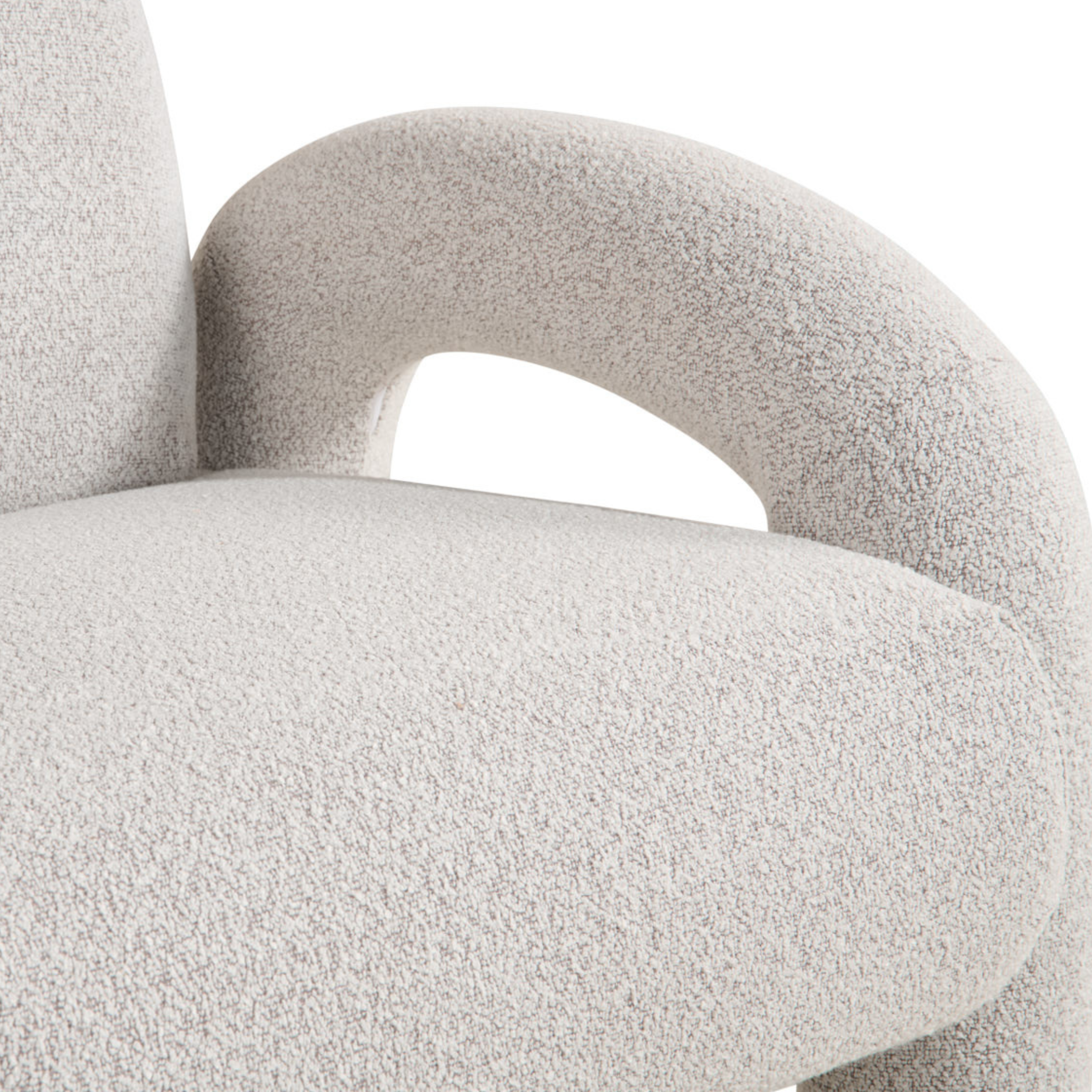 Fauteuil Phiel - Bouclé Naturel