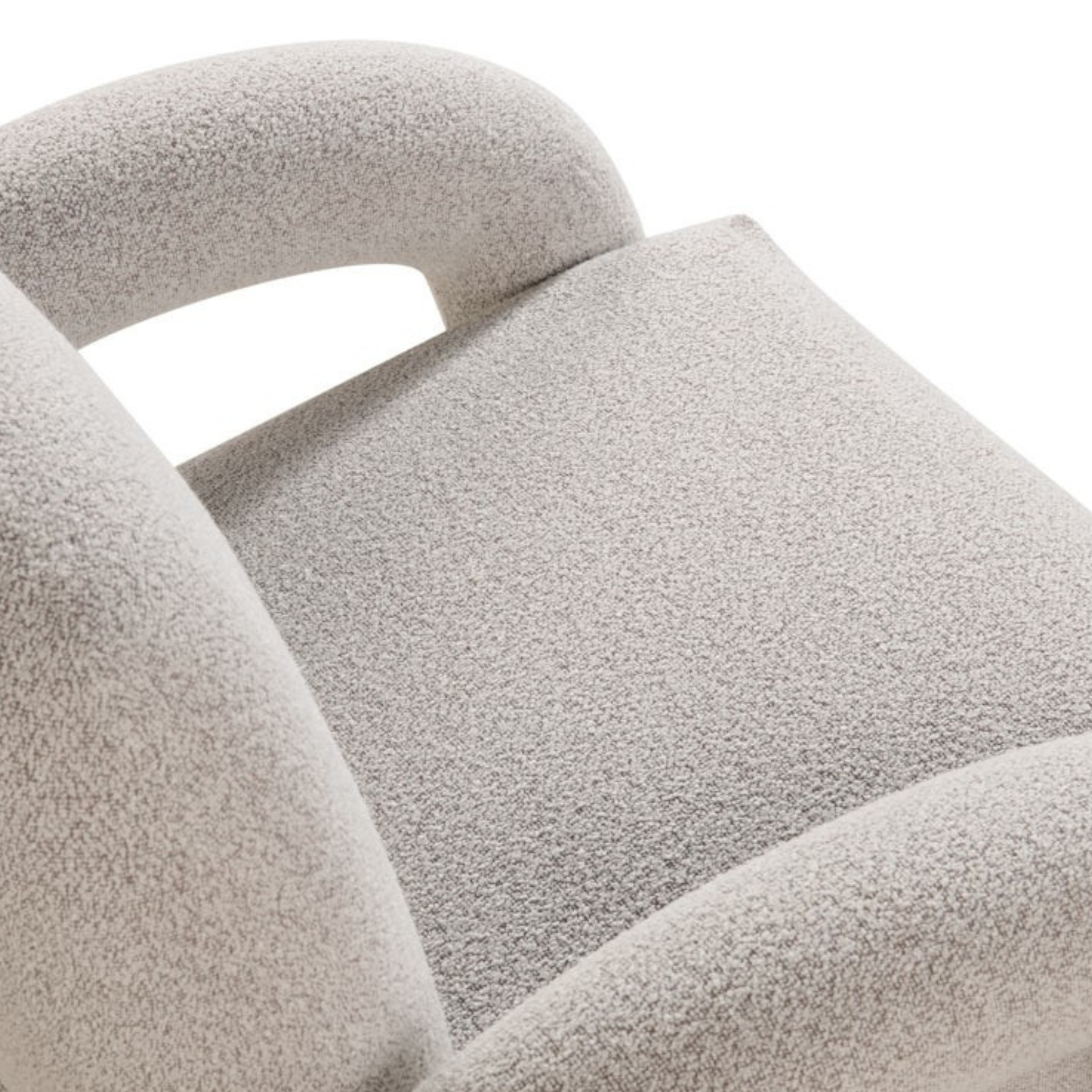 Fauteuil Phiel - Bouclé Naturel