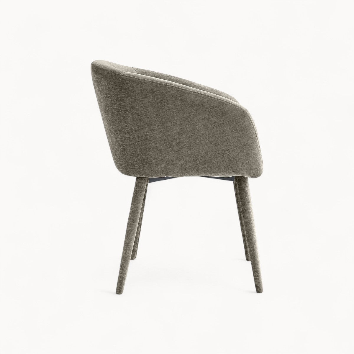 Eetkamerstoel Nova in Stof Bruin, 2 stuks