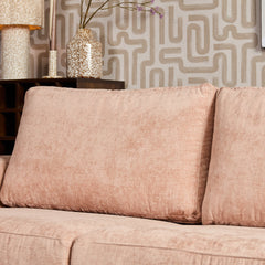 Hoekbank Hana Roze, divan rechts detail