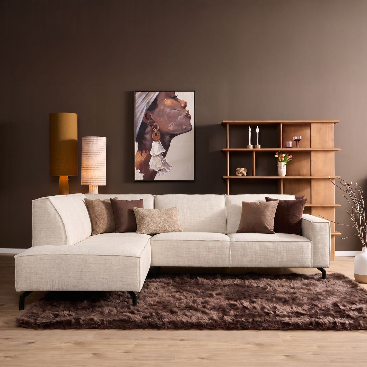 MySofa Niwa Hoekbank Baltimore Divan Links+2,5 zits