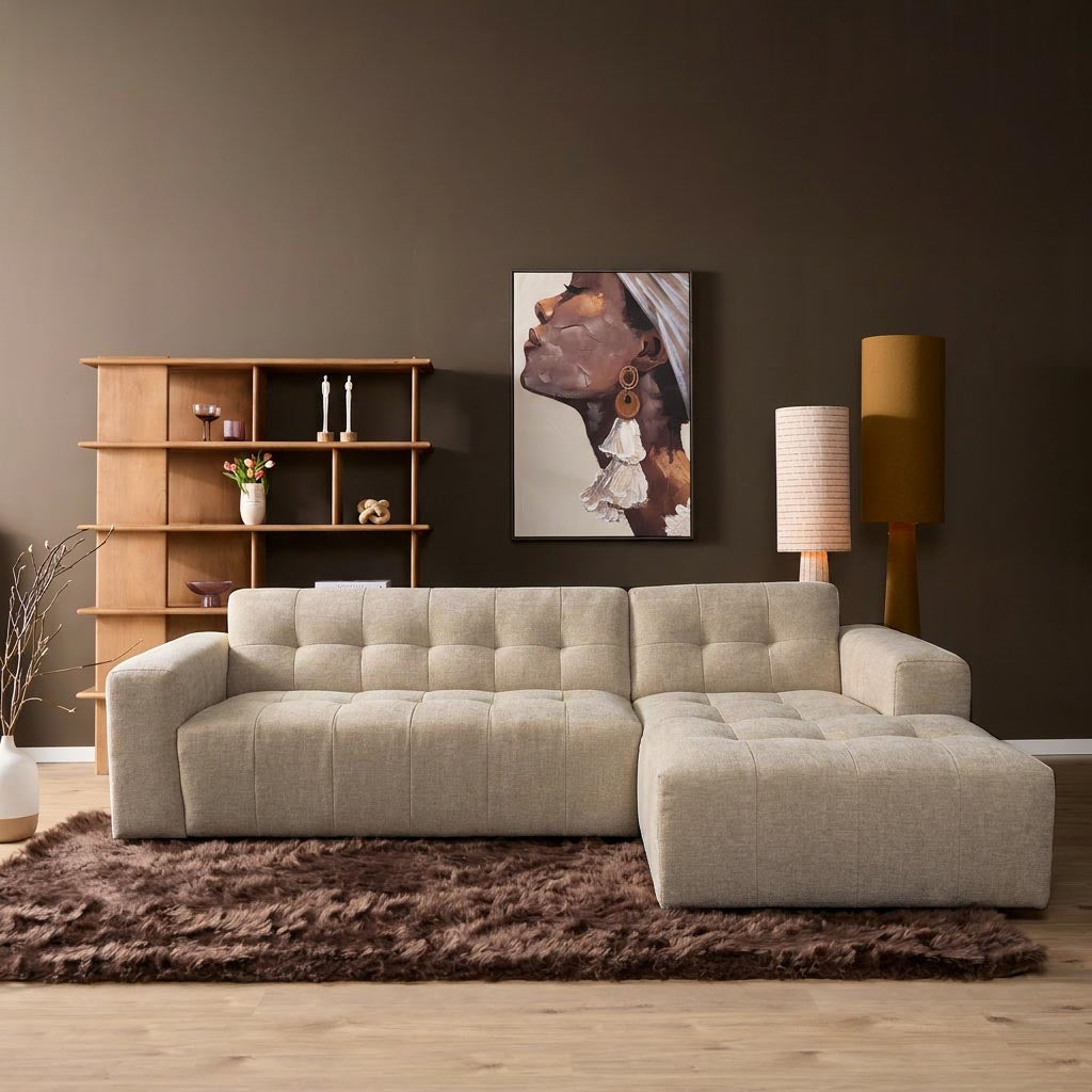MySofa Nagi Loungebank Beige lounge rechts