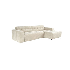 Aika MySofa Nagi Loungebank Beige, schuin vooraanzicht