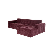 Aika MySofa Nagi Loungebank paars, zijaanzicht
