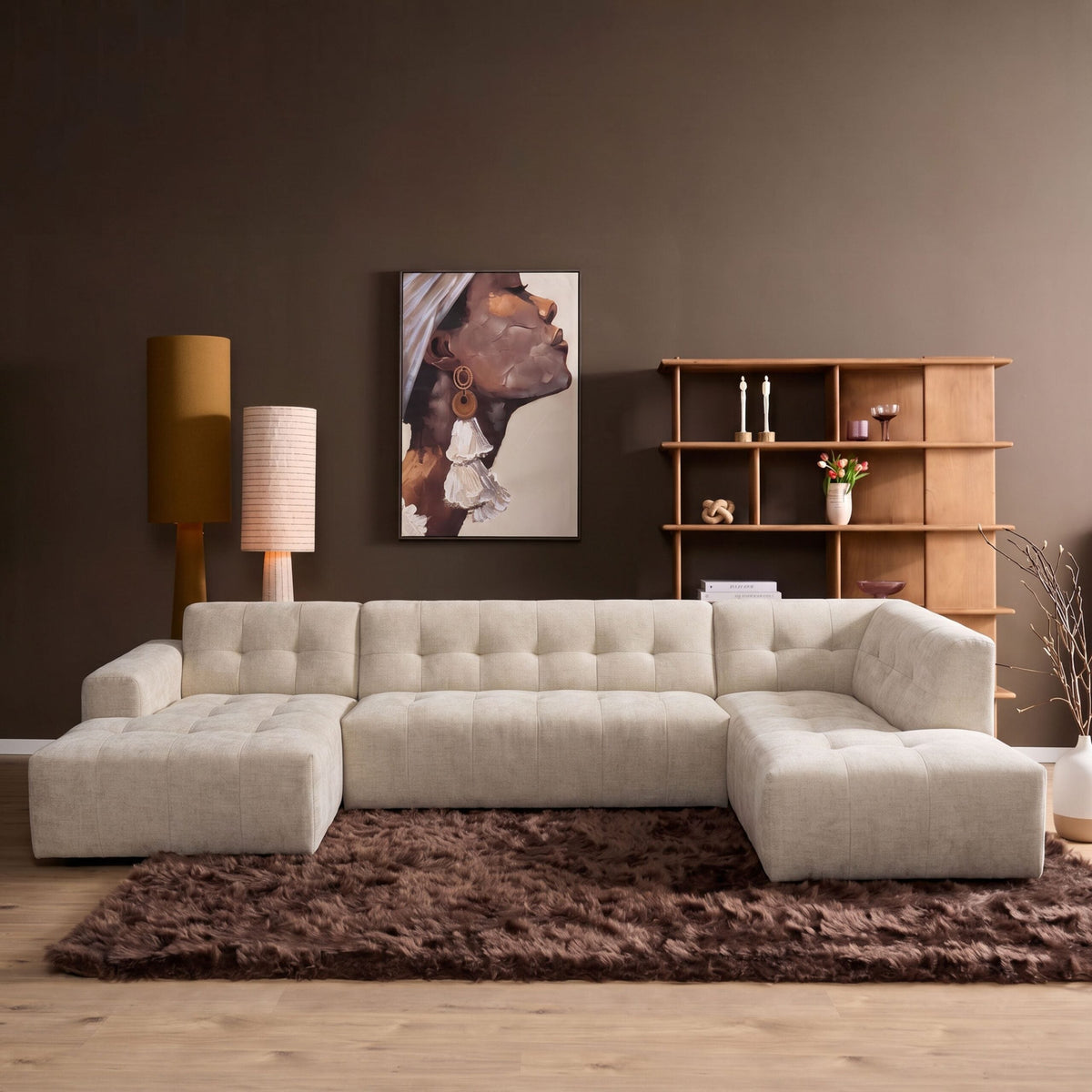 MySofa Nagi U-bank Lounge L + 2,5 + Ottomane R