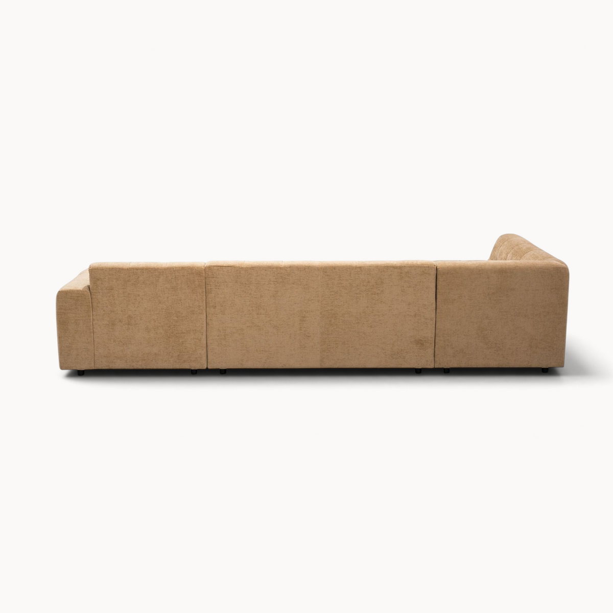 Aika MySofa Nagi U-bank Camel, ottomane links, achteraanzicht