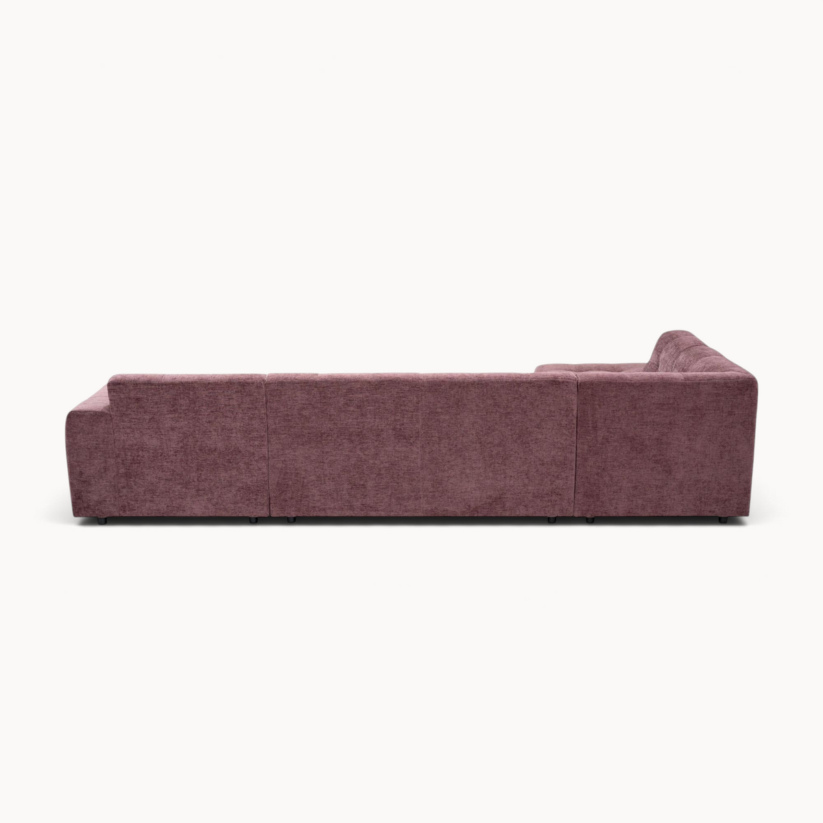 Aika MySofa Nagi U-bank Paars, ottomane links, achteraanzicht