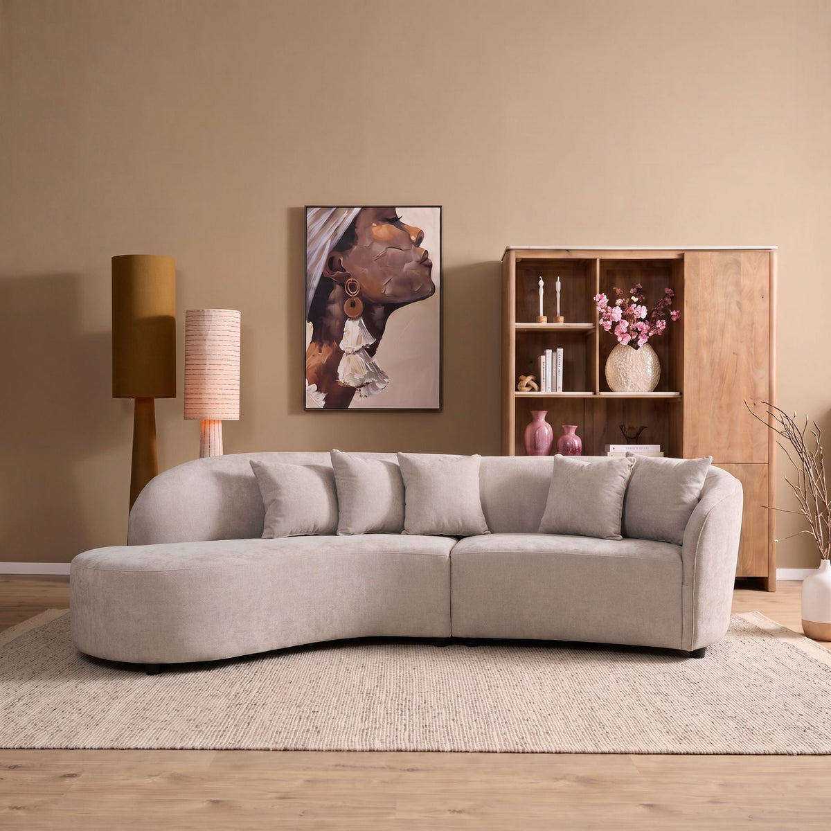 MySofa Sora Hoekbank Licht grijs Lounge links
