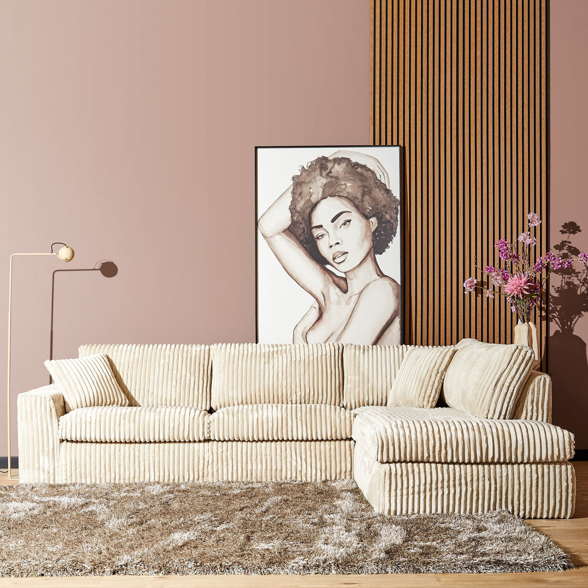 MySofa Yuki Hoekbank Beige divan rechts