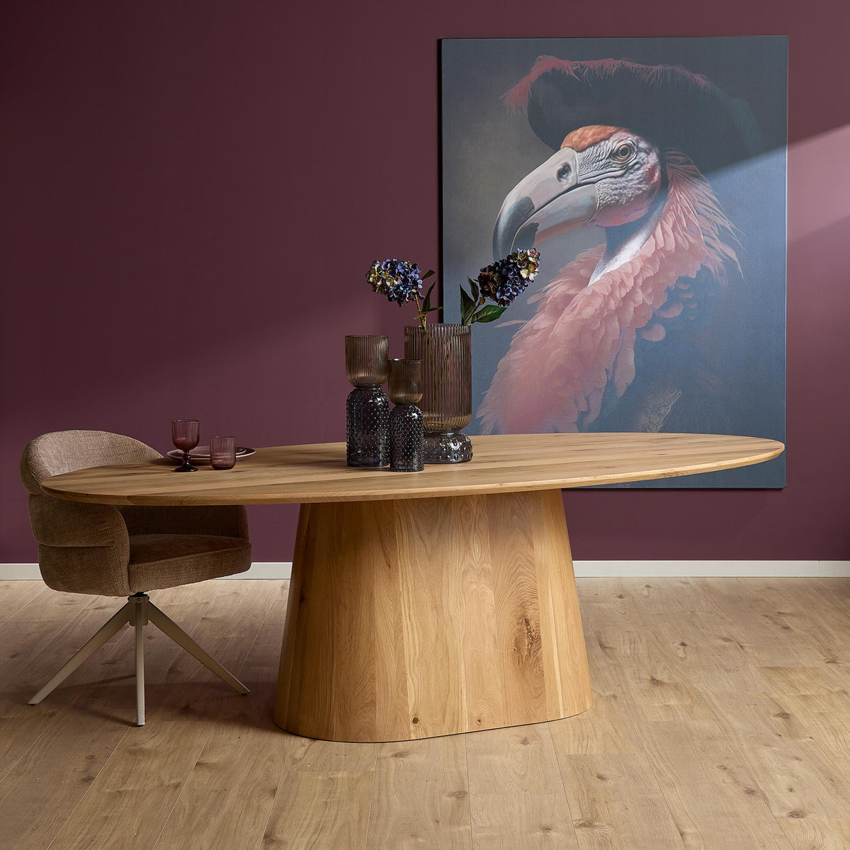Ovale eettafel Gaard