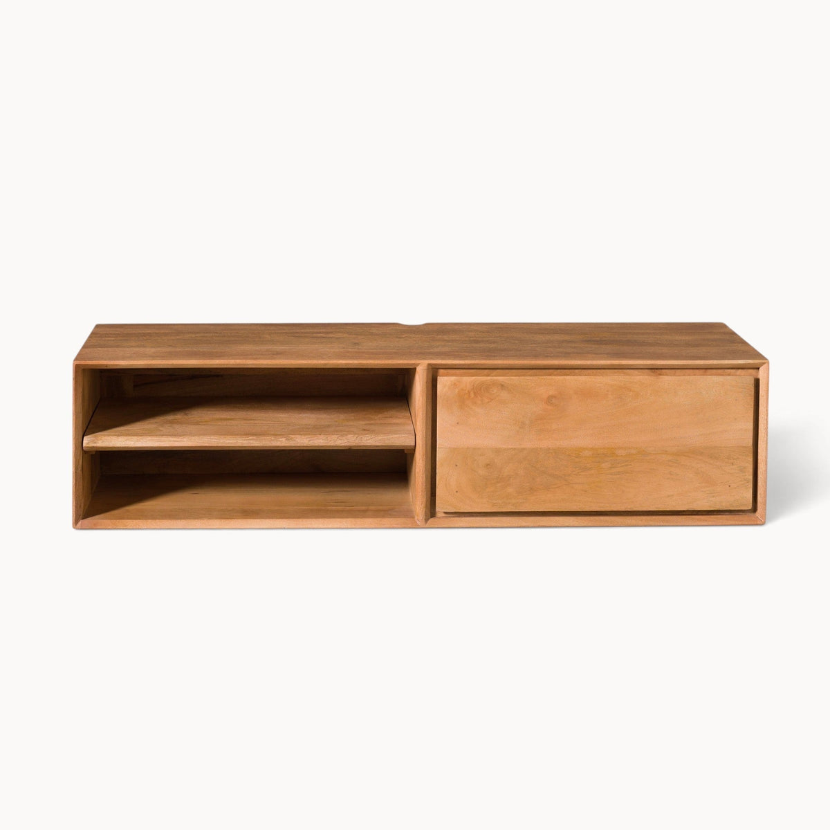 Zwevend tv meubel Luwte 120 cm Naturel