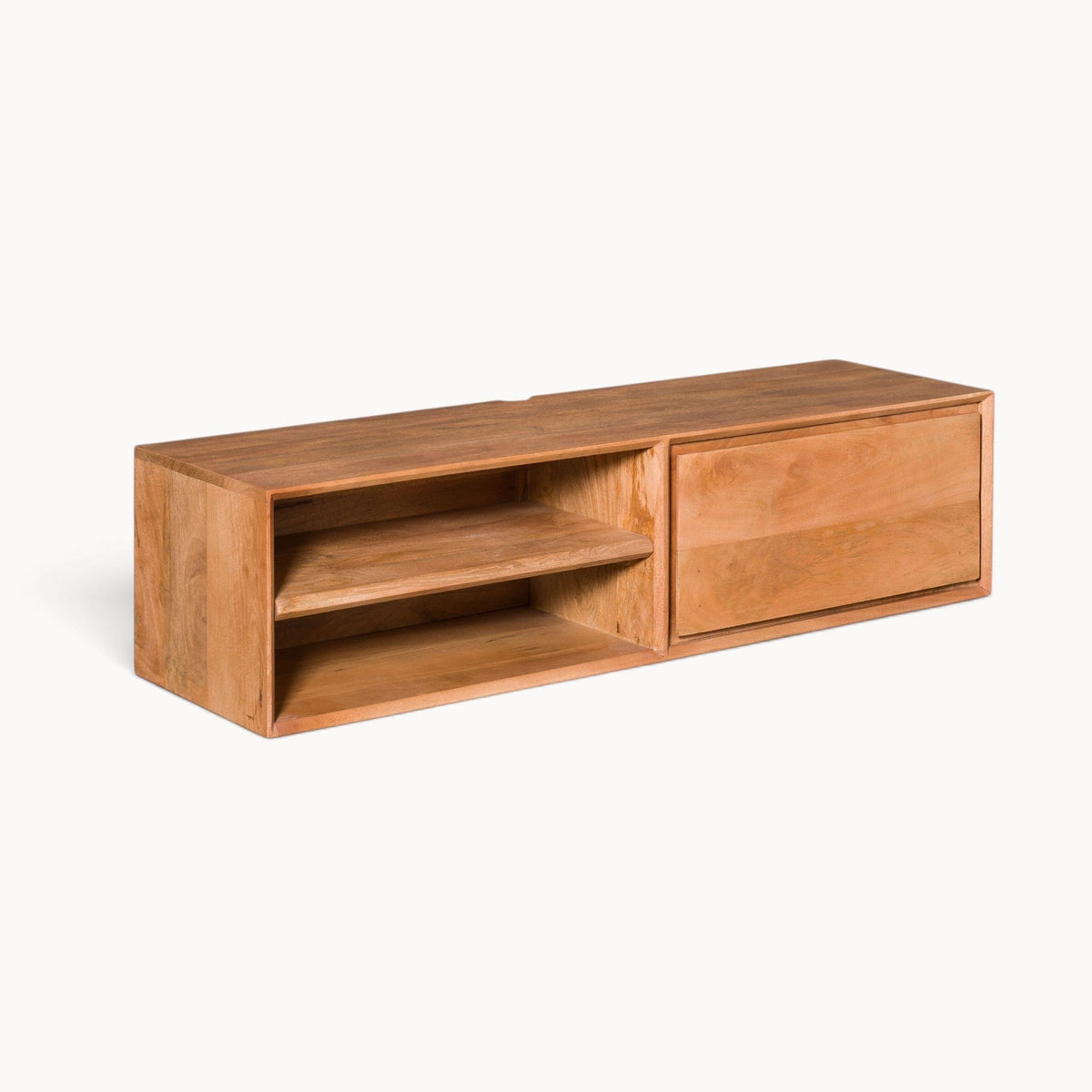 Zwevend tv meubel Luwte 120 cm Naturel