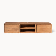 Zwevend tv meubel Luwte 160 cm Naturel