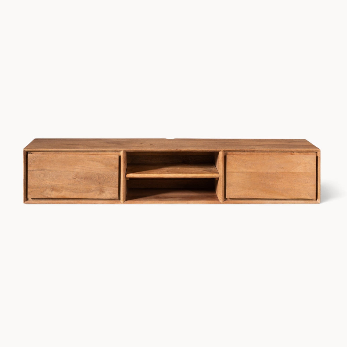 Zwevend tv meubel Luwte 160 cm Naturel