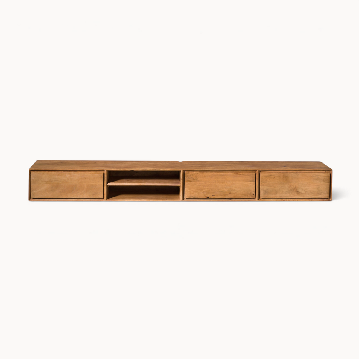 Zwevend tv meubel Luwte 240 cm Naturel