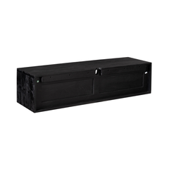 Zwevend tv meubel Luwte Zwart 120 cm