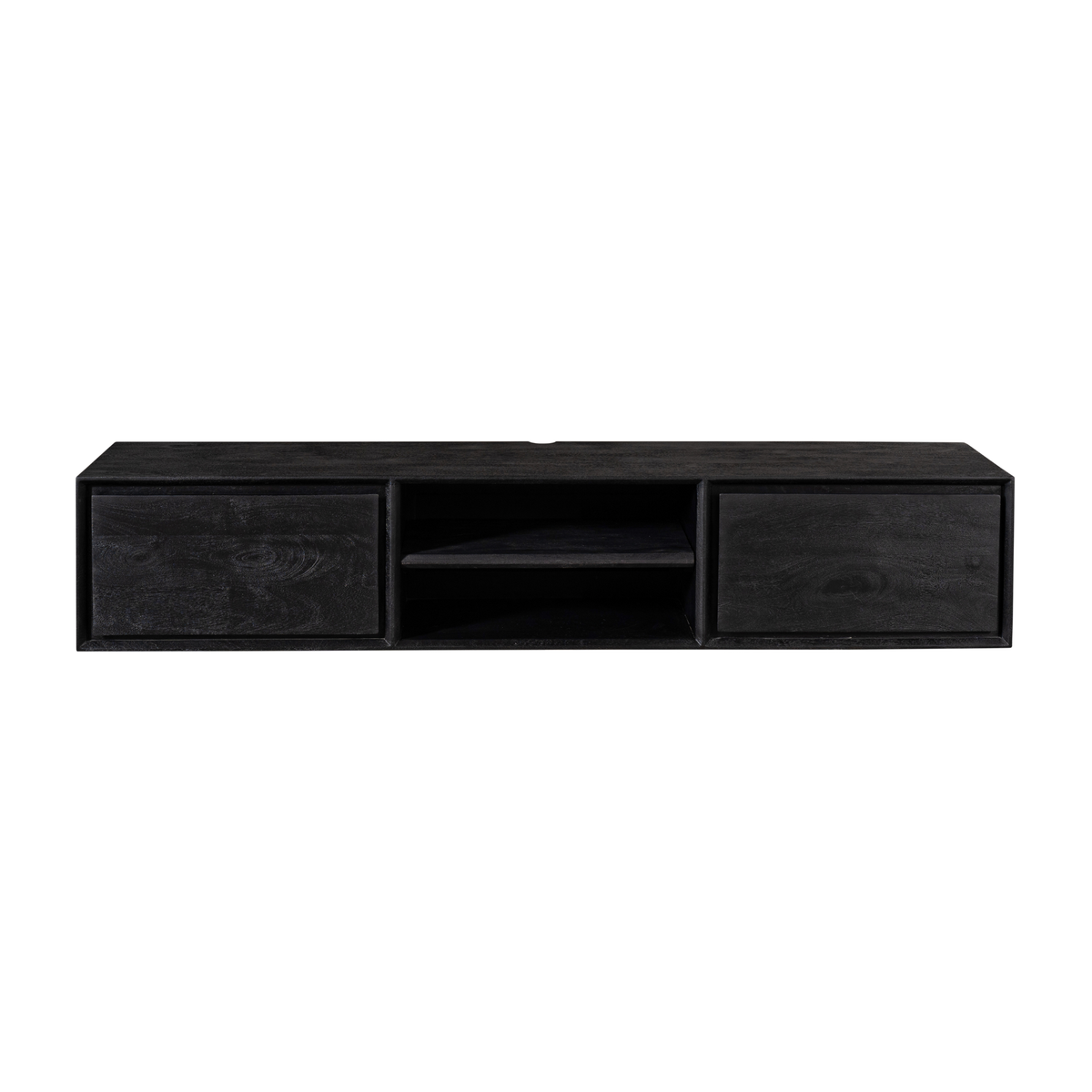 Zwevend tv meubel Luwte Zwart 160 cm