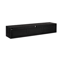 Zwevend tv meubel Luwte Zwart 160 cm