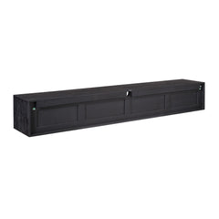 Zwevend tv meubel Luwte Zwart 200 cm