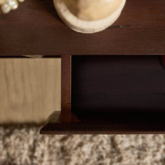 Zwevend tv meubel Luwte 120 cm Bruin