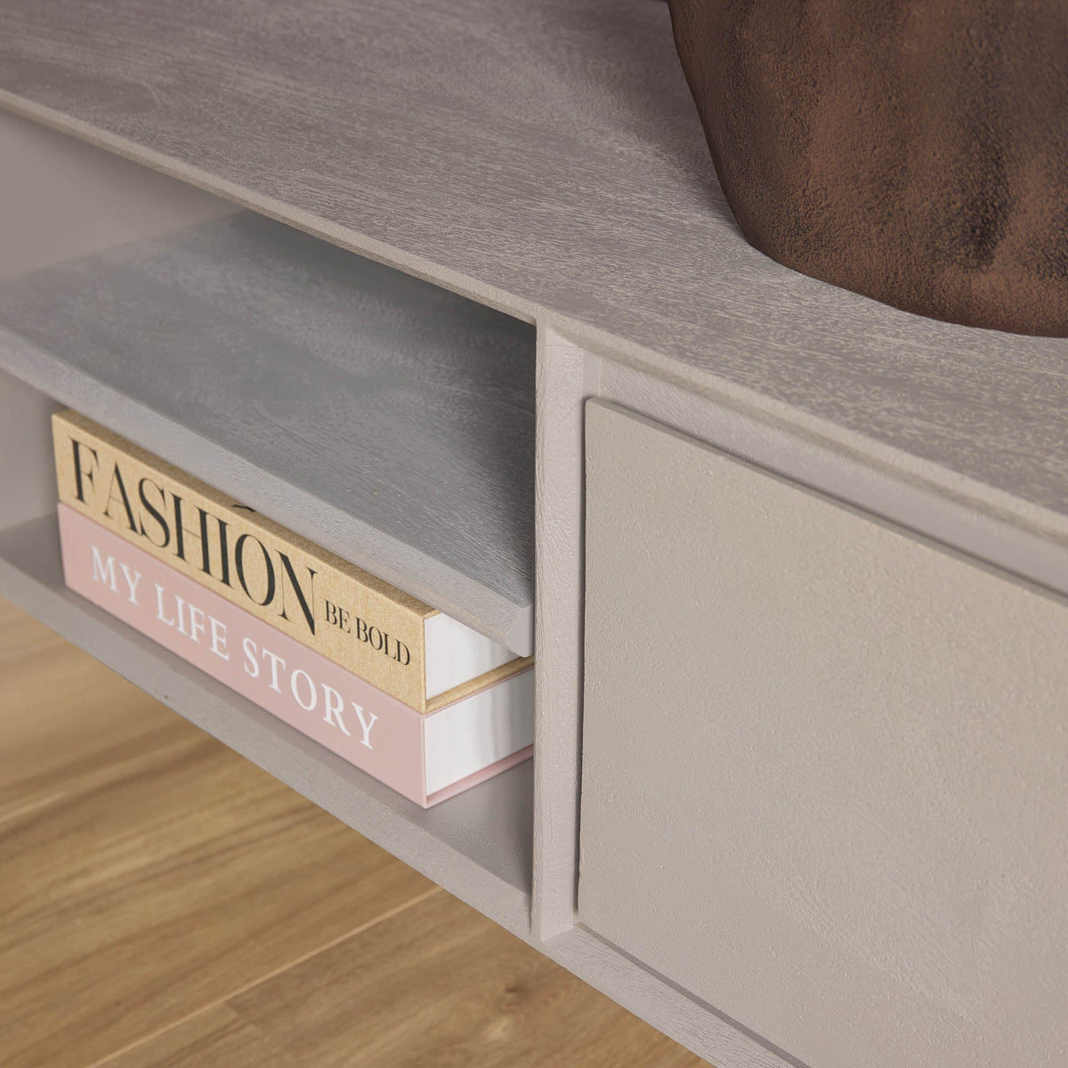 Zwevend tv meubel Luwte 120 cm Taupe