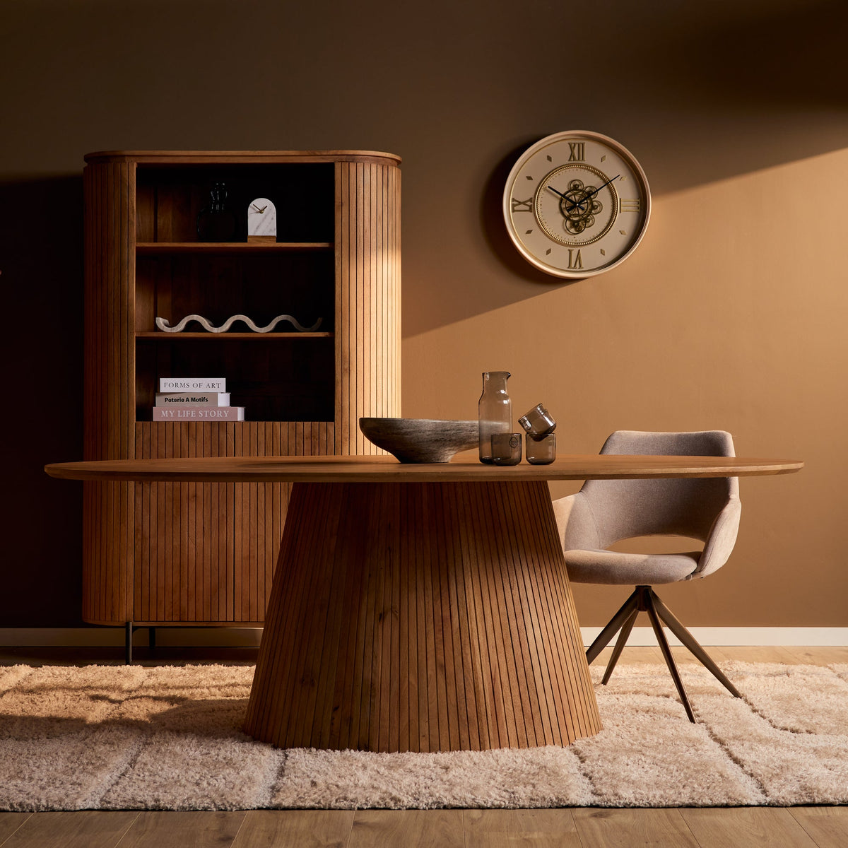 Ovale eettafel Tansu Naturel