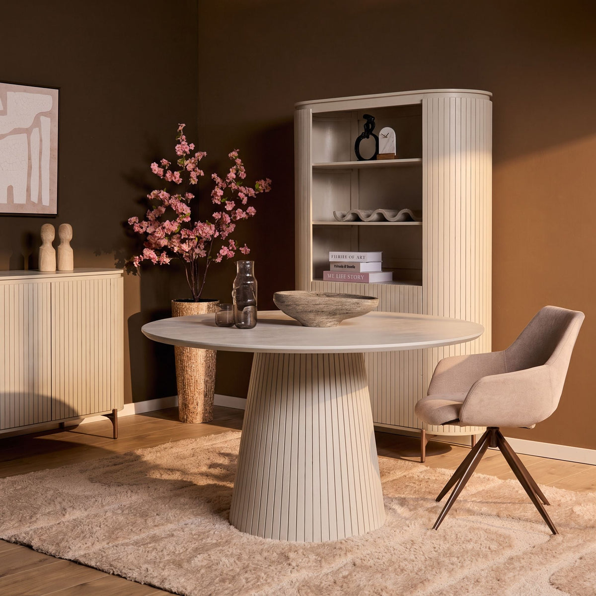 Ronde eettafel Tansu Zand