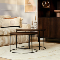 Salontafel set Sova Bruin