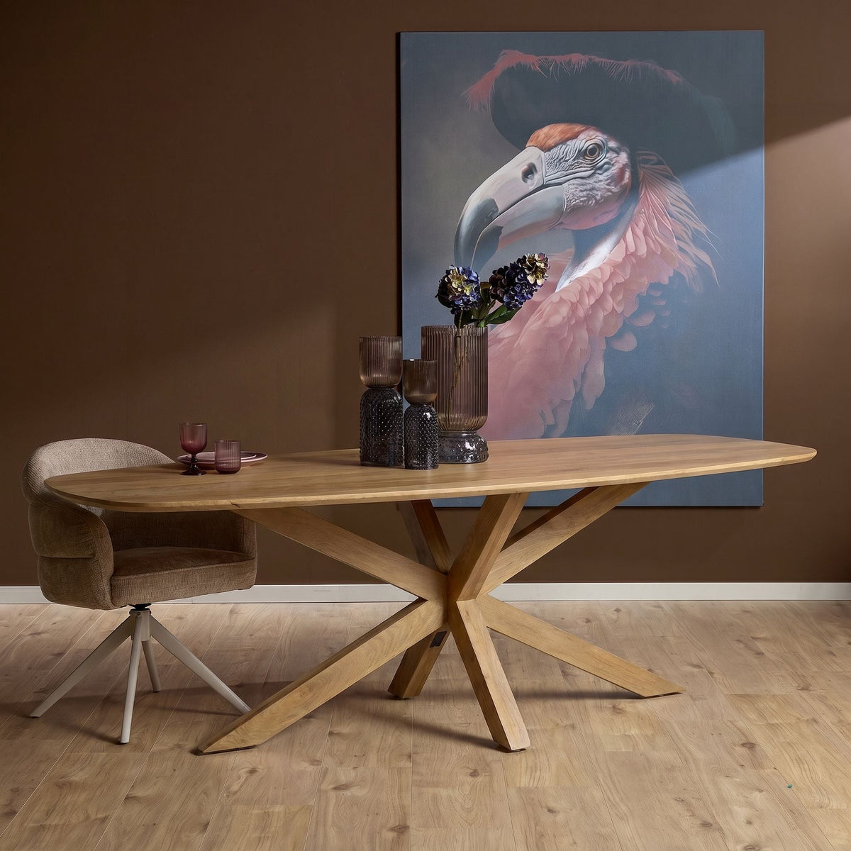 Deens ovale eettafel Nina