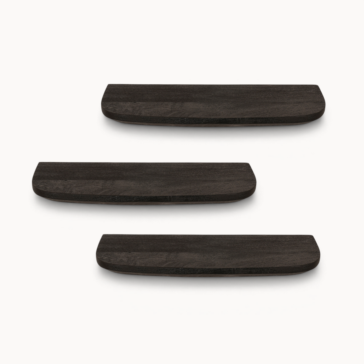 Wandplank Berm Set van 3 – Zwart