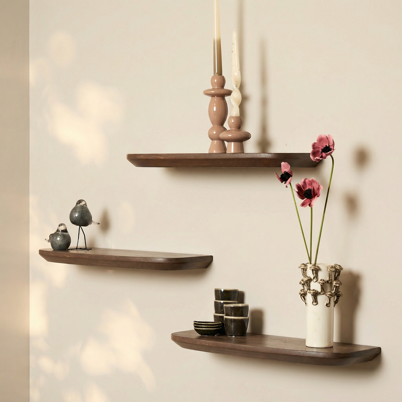 Wandplank Berm Set van 3-zoom-