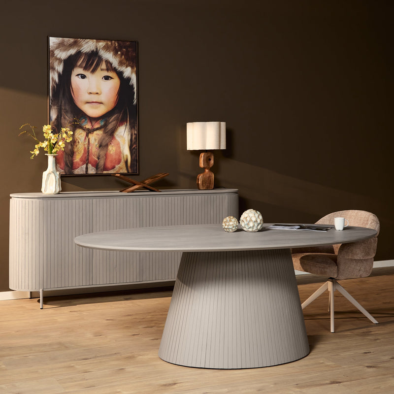 Ovale eettafel Tansu-zoom-