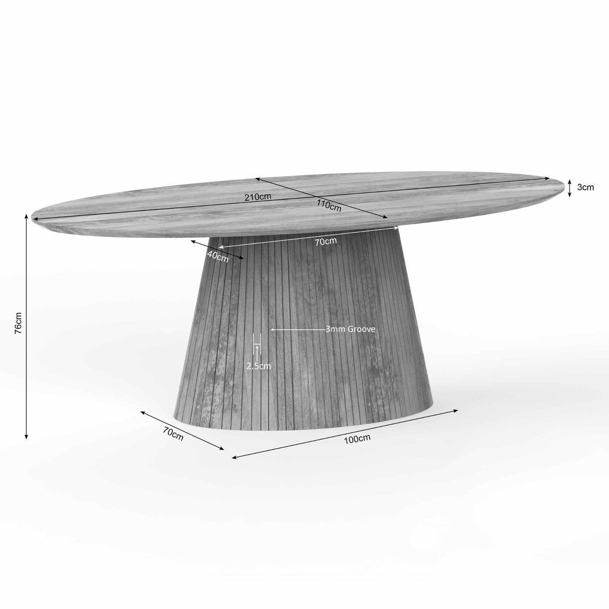 Ovale eettafel Tansu-zoom-28