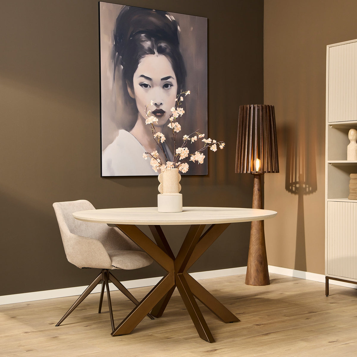 Eettafel Sova Rond 150 cm Zand