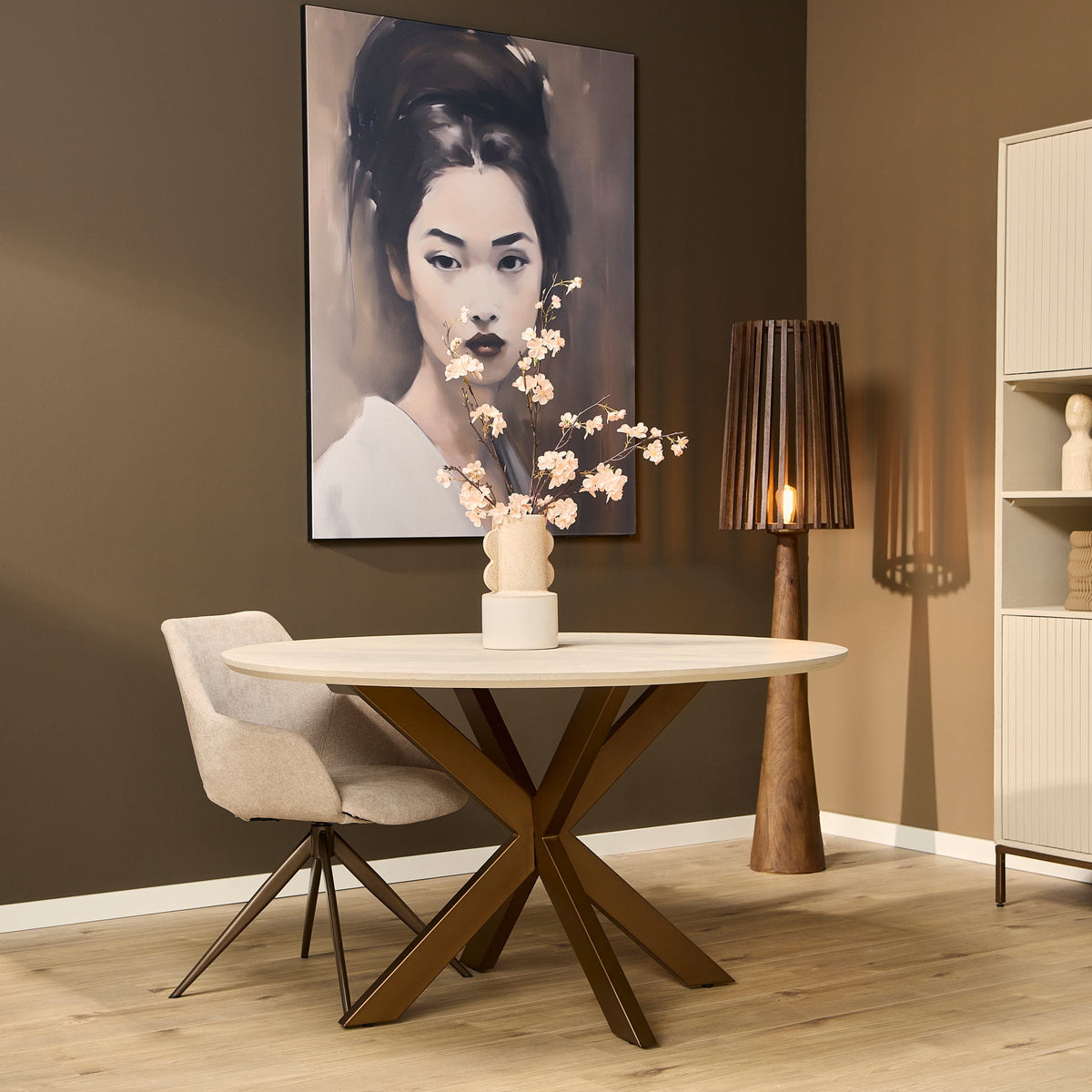 Eettafel Sova Rond Zand