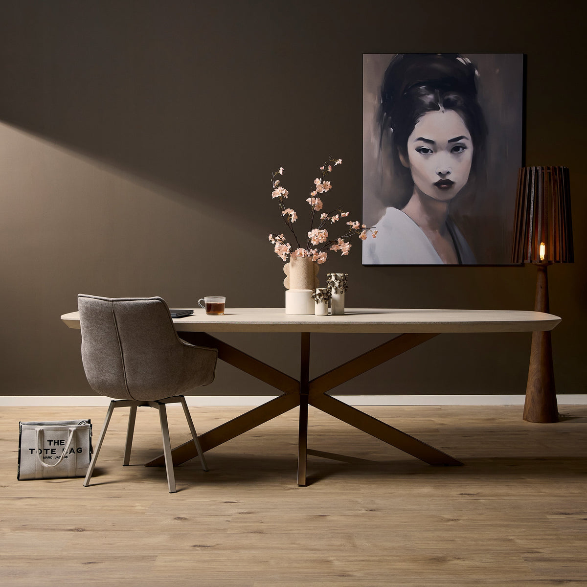 Eettafel Sova Ovaal 240 cm Zand