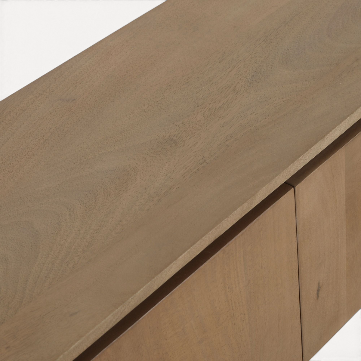 Aika zwevend tv meubel Iwa in naturel hout met een strak en minimalistisch design