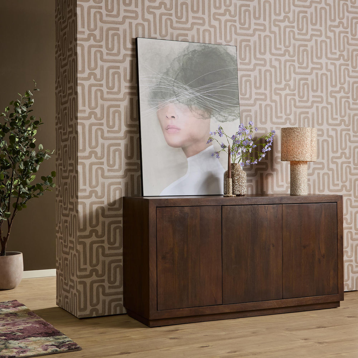 Dressoir Nerra 150 cm Bruin
