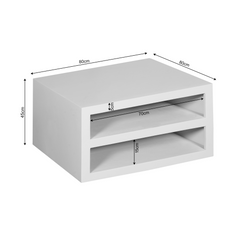 Vierkante salontafel Nerra Bruin
