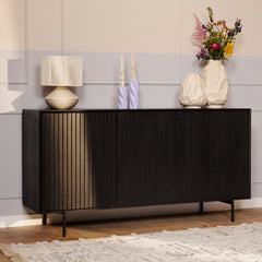 Dressoir Sova 165 cm Zwart