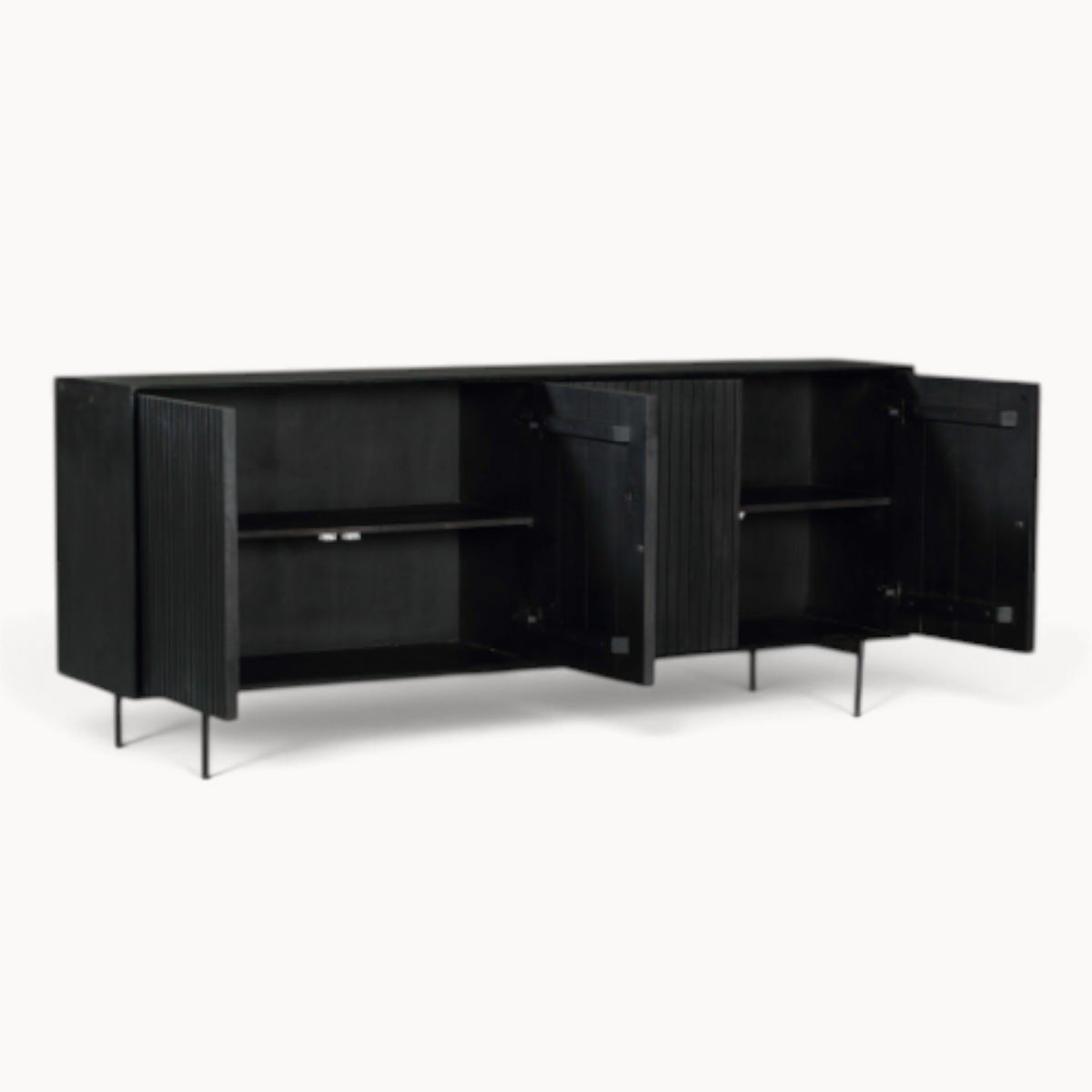 Dressoir Sova 210 cm Zwart